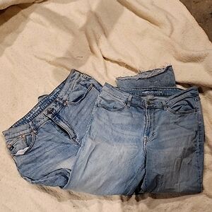 Blue Straight Leg Jeans with Soft Denim